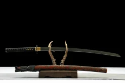 Alternative view of Obsidian Strike - Katana Forjada a Mao em Aco alto carbono