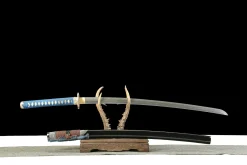 Alternative view of Azure Void - Katana Forjada a Mao em Aco artesanal forjado a mao