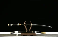 Alternative view of Black Heaven Feather - Katana Forjada a Mao em Aco carbono 1045
