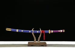 Enma (紫) - Katana Forjada a Mao em Aco carbono 1045