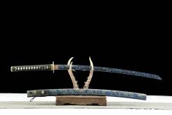 Alternative view of Night Calm - Katana Forjada a Mao em Aco carbono 1045