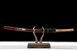 Dark Crane - Katana Forjada a Mao em Aco carbono 1065