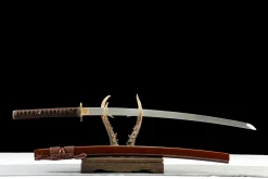 Alternative view of Dark Edge - Katana Forjada a Mao em Aco carbono 1065