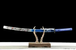 Frost Shadow - Katana Forjada a Mao em Aco carbono 1065