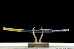Ice and Flame - Katana Forjada a Mao em Aco carbono 1065