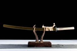 Alternative view of Juramento Carmesim - Katana Forjada a Mao em Aco carbono 1065