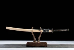 Juramento do Retorno - Katana Forjada a Mao em Aco carbono 1065