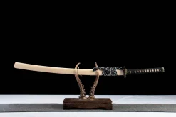 Alternative view of Juramento do Retorno - Katana Forjada a Mao em Aco carbono 1065
