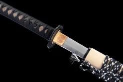 Lâmina Yin-Yang - Katana Forjada a Mao em Aco carbono 1065