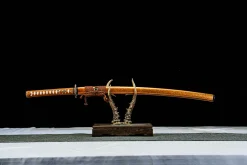 Obsidian Inferno - Katana Forjada a Mao em Aco carbono 1065