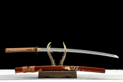 Alternative view of Pure Heart - Katana Forjada a Mao em Aco carbono 1065