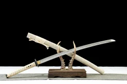 Alternative view of Silent Orchid - Katana Forjada a Mao em Aco carbono 1065