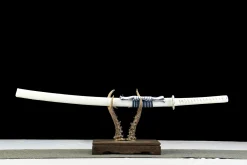 Silver Frost - Katana Forjada a Mao em Aco carbono 1065