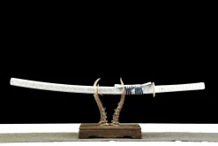 White Jade - Katana Forjada a Mao em Aco carbono 1065