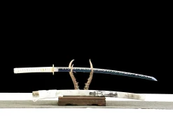 Alternative view of Cold Peak Radiance - Katana Forjada a Mao em Aco carbono