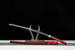 Alternative view of Crimson Moon - Katana Forjada a Mao em Aco carbono