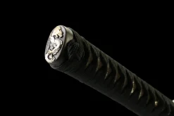 Night Steel - Katana Forjada a Mao em Aco Damasco premium