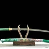 Wind Strike Tiger - Katana Forjada a Mao em Aco Damasco temperado argila