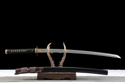 Alternative view of Azure Brown Radiance - Katana Forjada a Mao em Aco ferramenta T10