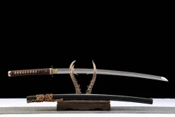 Alternative view of Dark Gold Weave - Katana Forjada a Mao em Aco ferramenta T10