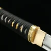 Fluxo Dourado Carmesim - Katana Forjada a Mao em Aco ferramenta T10