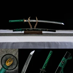 Jade Shadow - Katana Forjada a Mao em Aco ferramenta T10