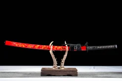 Alternative view of Lâmina da Condenação - Katana Forjada a Mao em Aco ferramenta T10