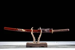 Sândalo de Sangue - Katana Forjada a Mao em Aco ferramenta T10