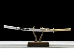 Silver Tide - Katana Forjada a Mao em Aco ferramenta T10