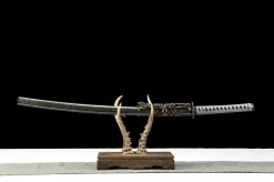 Hollow Blue - Katana Forjada a Mao em Aco mola 65Mn