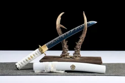 Alternative view of Sunken Jade - Tanto Forjada a Mao em Aco carbono 1045