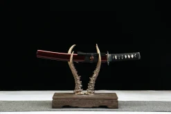 Red Brocade - Tanto Forjada a Mao em Aco carbono 1065