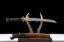 Alternative view of Sandalwood Gold - Tanto Forjada a Mao em Aco ferramenta T10