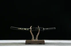 Golden Kirin - Wakizashi Forjada a Mao em Aco artesanal forjado a mao