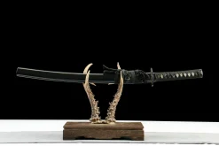 Shadow Phantom - Wakizashi Forjada a Mao em Aco carbono 1065